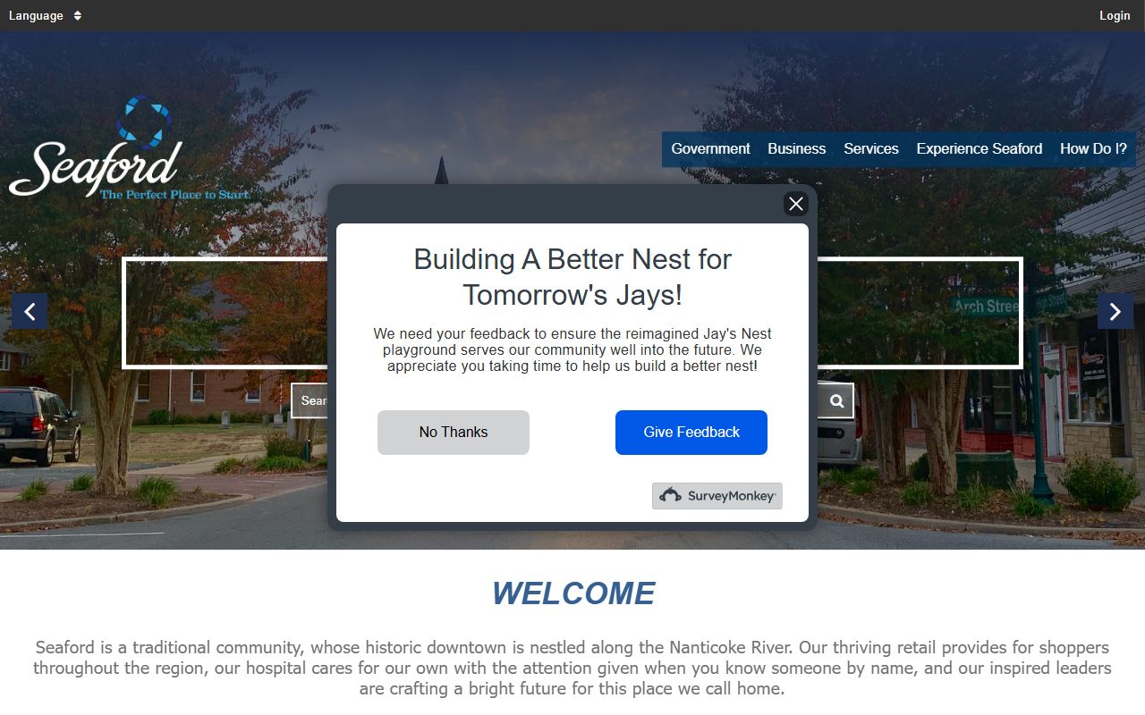 Seaford city government website for divorce records information
